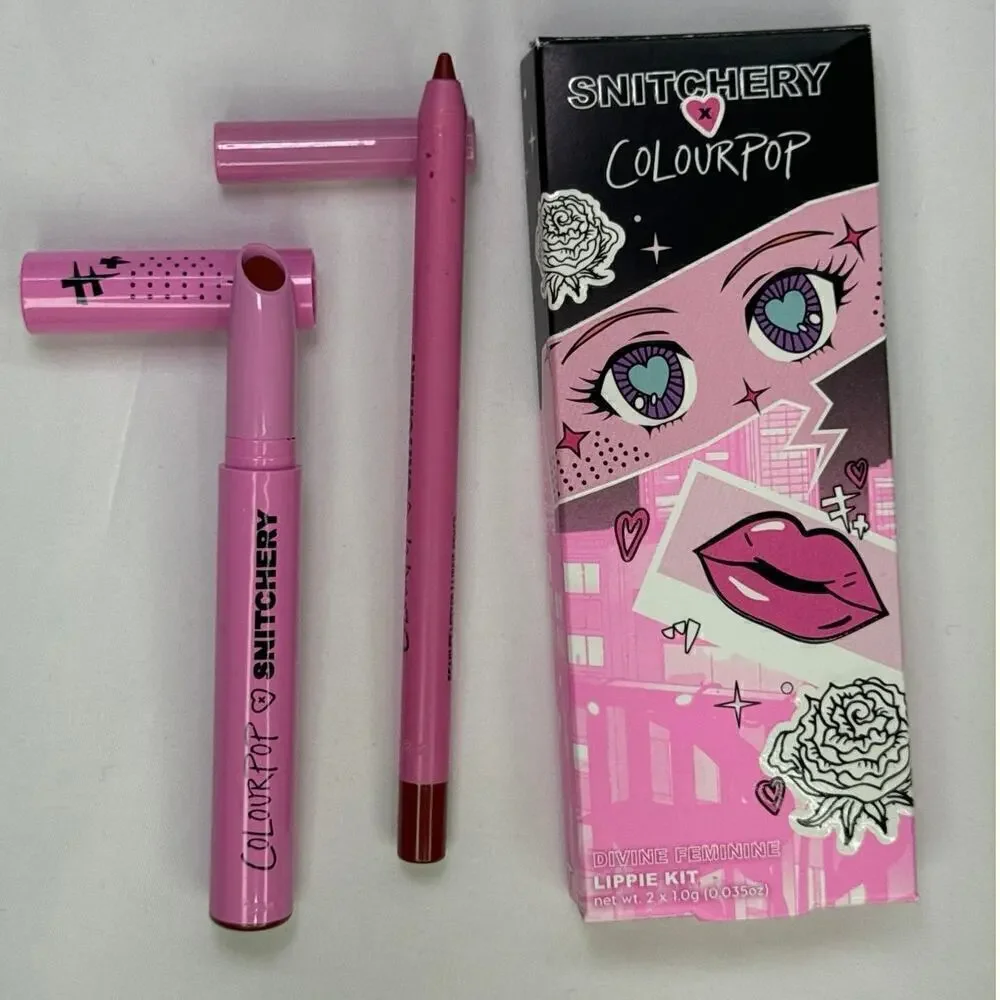 SNITCHERRY X COLOURPOP Devine Feminine Lippi Kit + Super Shock Shadow‎ BNIB